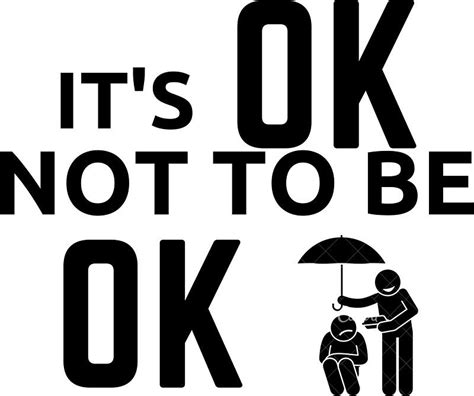 ' Its Ok Not To Be Ok' Sticker by Echo Store