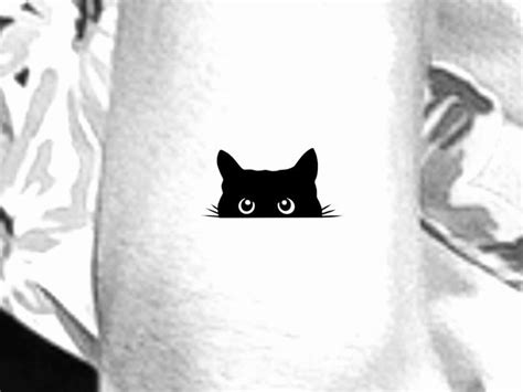 Black Cat Temporary Tattoo / Cat Temporary Tattoo / Small Cat - Etsy Canada