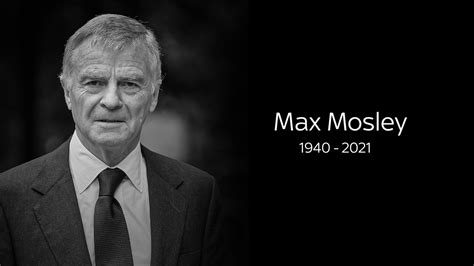 Max Mosley, Safety, and Privacy Campaigner dies at 81. • 2023