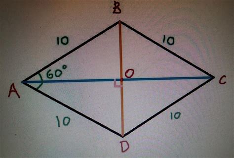 A Rhombus ABCD Has AB And MA Find The Lengths Of The 4524 | The Best Porn Website