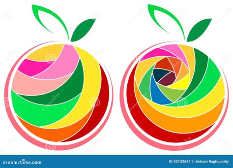 Fruit Logo Set Stock Vector - Image: 40132624