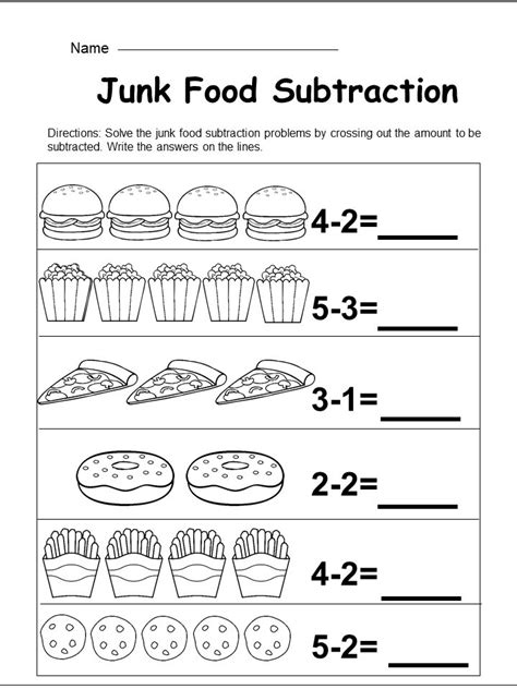 Addition And Subtraction Worksheets Kindergarten