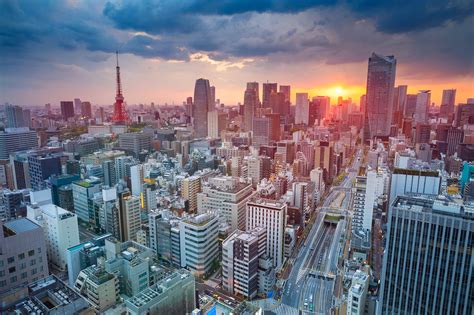 Tokyo Skycrapper Building Sunset Cityscape Wallpaper,HD World ...