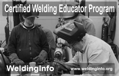 Certified Welding Educator Program Fees, Books, Exam, Pattern, Benefits