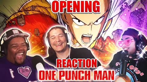 One Punch Man OPENING REACTION 1 || Group First Reaction - YouTube