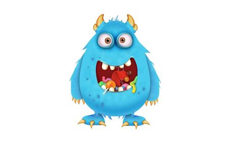 candy monster cartoon character | Illustrator tutorials, Adobe illustrator tutorials, Adobe ...