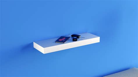 Gloss White Floating Shelf 450x150x38mm – Topshelf