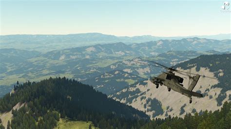 Outerra: Apache helicopter