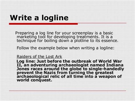 What Is A Log Line Examples And Tips To Write The Perfect Log Line Images