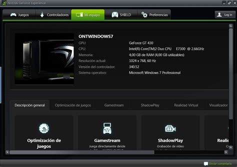 Download GeForce Experience 3.23 - Baixar para PC Grátis