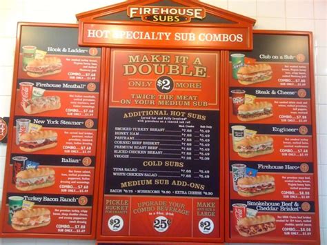 firehouse subs menu