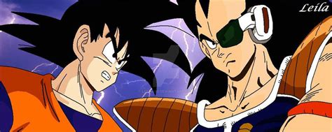 Goku vs Raditz by Leila490 on DeviantArt