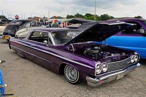 independent chicago car show purple 1964 impala - Lowrider