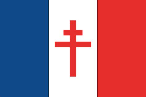 Drapeaux-Flags - France Libre - Croix de Lorraine