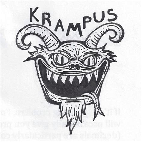 Krampus Ink Drawing by Mackdoodle99 on DeviantArt