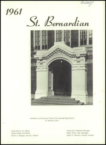 Explore 1961 St. Bernard-Elmwood Place High School Yearbook, St. Bernard OH - Classmates