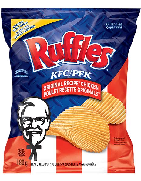 RUFFLES® KFC Original Recipe® Chicken flavoured potato chips | Tasty ...