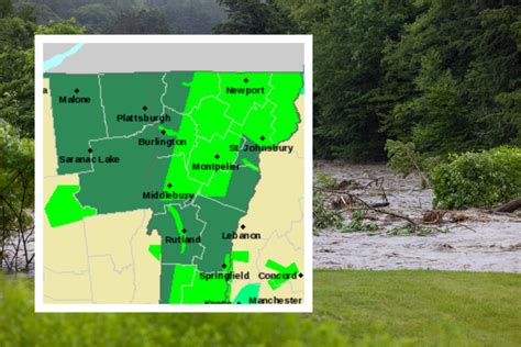 Vermont Flood Map Shows Areas With Catastrophic Impact Expected