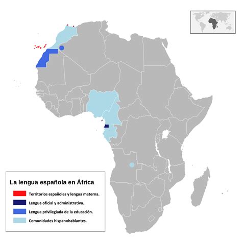 Spanish language in Africa [1024×1024] : r/MapPorn