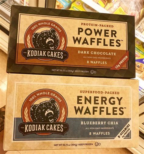 Kodiak Cakes Power Waffles Dark Chocolate and Enery Waffles Blueberry Chia | Frozen breakfast ...