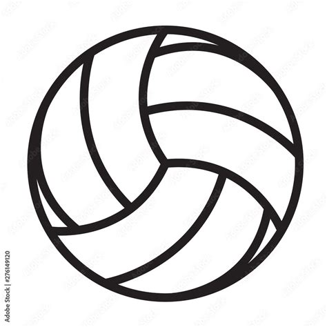 volleyball icon on white background. flat style. volleyball icon for ...