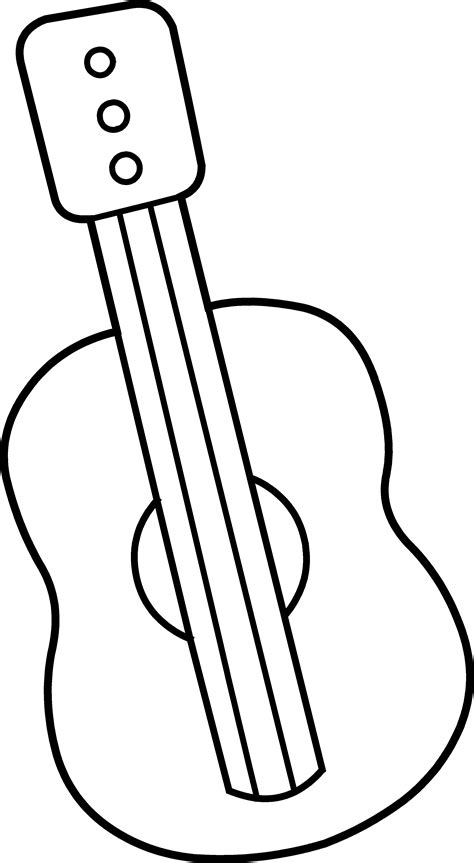 Guitar Outline - ClipArt Best