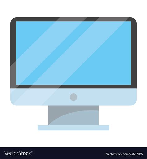 Technology computer screen cartoon Royalty Free Vector Image