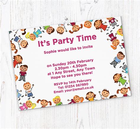 Friends Party Invitations | Personalise Online Plus Free Envelopes ...