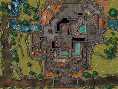 Castle Battle Map, DnD Battle Map, D&D, Battlemap, Dungeons and Dragons ...