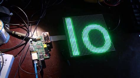 Controlling 32x32 LED RGB Matrix with Raspberry Pi - YouTube