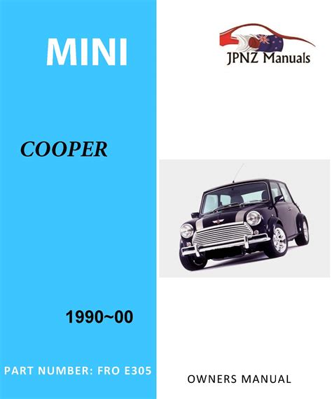 Mini - COOPER car owners user manual |1990 - 2000