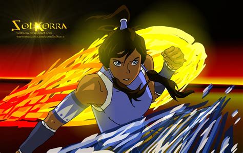 Korra Waterbender and Firebender by SolKorra on DeviantArt