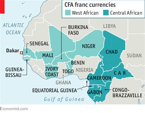 Franc exchange - Francophone Africa’s CFA franc is under fire | Middle East & Africa | The Economist