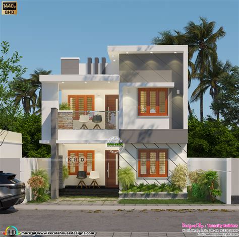 4 BHK cute modern house and floor plan - Kerala Home Design and Floor ...