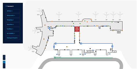 Terminal E - Boston Logan International Airport map