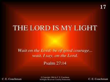 The Lord Is My Light | R. J. Stevens Music