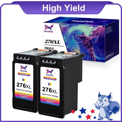 276XL Ink Cartridge for Canon CL-276 276 Ink Compatible with Canon PIXMA TS3520 TS3522 TS3500 ...