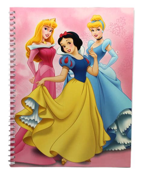 Disney Princess Aurora, Snow White and Cinderella Light Pink Spiral ...