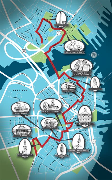 Boston Freedom Trail Map | Freedom trail boston, Freedom trail map, Boston vacation