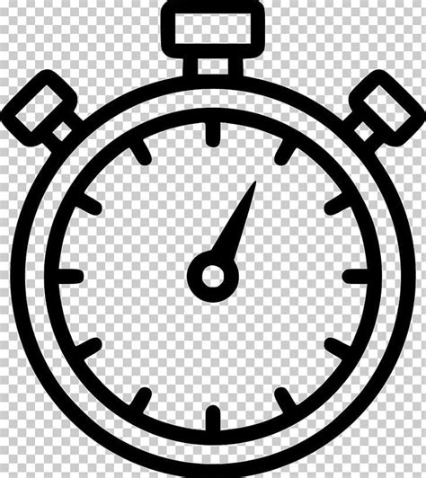 Stopwatch Clipart Black And White