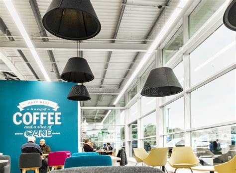 Interior of Tesco CafÃ© at Kidderminster Superstore Editorial Image ...