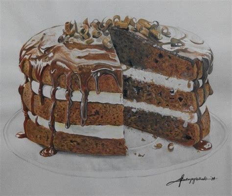 Chocolate Cake Drawing by kajoycyrus on DeviantArt