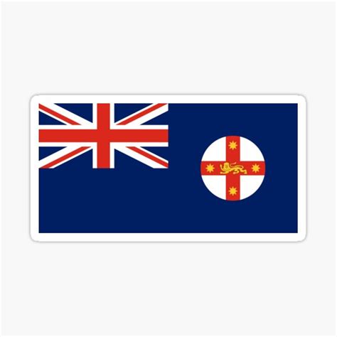 "New South Wales Flag. Flag of New South Wales" Sticker by toluk ...