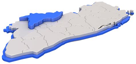 Free Map of El Salvador region of Chalatenango on blue 21456211 PNG with Transparent Background