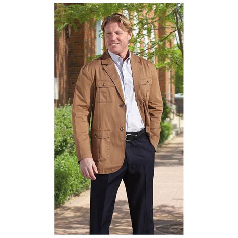 Guide Gear Twill Sport Coat, Tan - 579470, Uninsulated Jackets & Coats ...