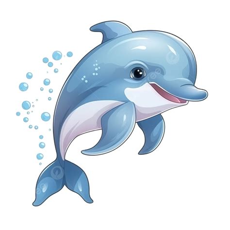 Dolphin Cartoon Cute Sea Animal, Cute Clipart, Cartoon Clipart, Sea ...