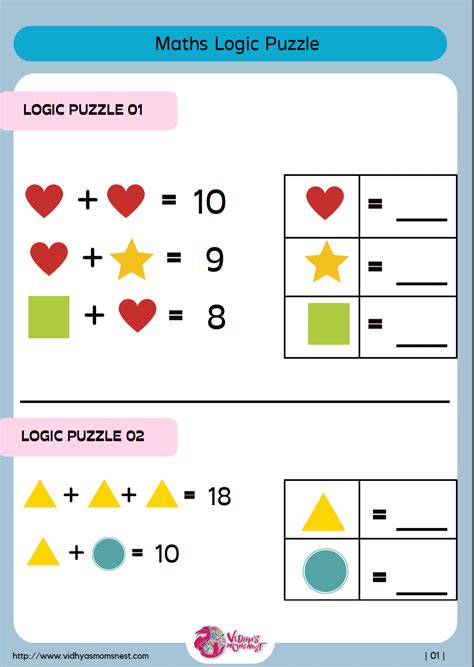 Math Logic Puzzle - Vidhyas MomsNest