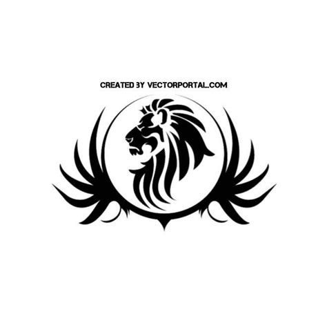 Lion head art.ai Royalty Free Stock Free Vector