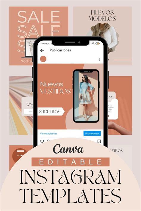 10 diseños de plantillas para Instagram editables en Canva, Instagram content templates ...