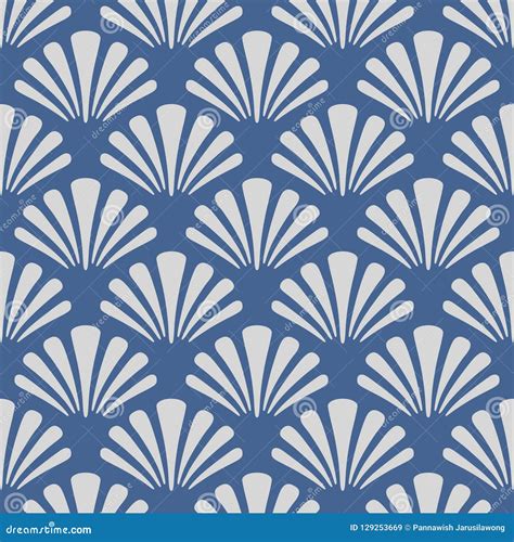 Japanese Sea Shell Pattern Cartoon Vector | CartoonDealer.com #129253669